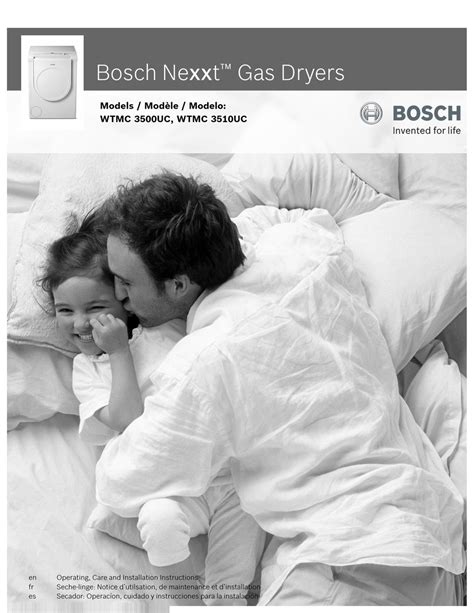 bosch nexxt pdf manual